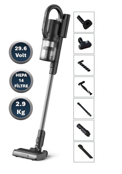Nilfisk S1 Pet Care Hepa 14 Filtreli Dikey Şarjlı Süpürge