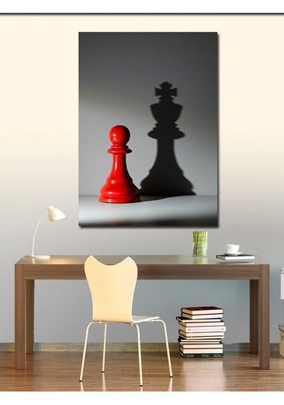 Kanvas Tablo Şah Ve Piyon 70cmx100cm