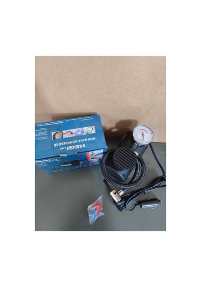 12v Araç Tipi Çakmaklık 300 Psı Mini Hava Kompresör Araba Bisiklet Teker Lastik Şambrel Top Şişirme