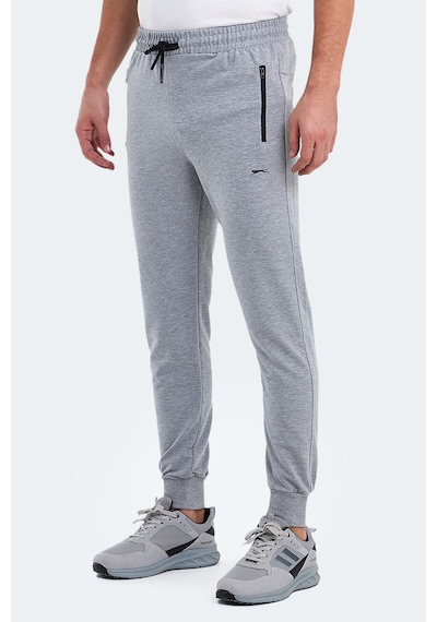Slazenger Ofer In Erkek Fermuar Cepli Gri Eşofman Altı Gri