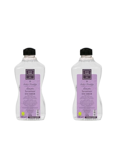 Eyüp Sabri Tuncer Doğal Zeytinyağlı Sıvı Sabun Alaçatı Lavantası 2 x 1.5 L