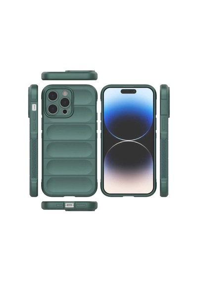 İphone 14 Pro Kılıf Optimum Silikon - Koyu Yeşil