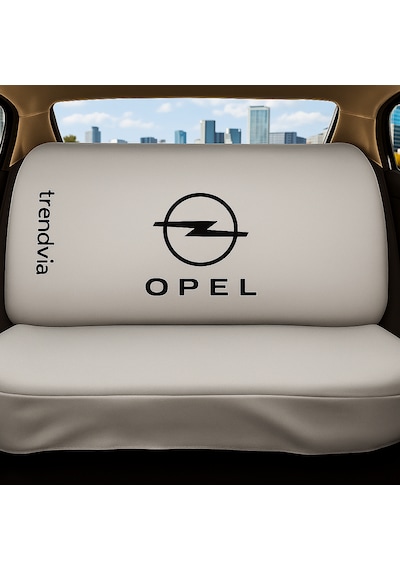 Opel Uyumlu Ön Arka Penye Oto Koltuk Kılıfı Takımı - Servis Tipi Koruyucu Kılıf Gri