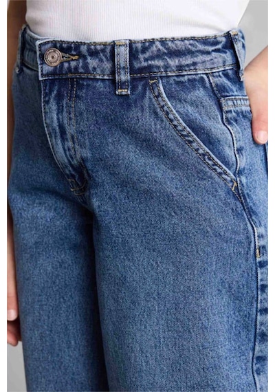 Defacto Baggy Fıt Geniş Paça Jean Pantolon Kız Çocuk G4650a826smnm28 Mavi-nm28