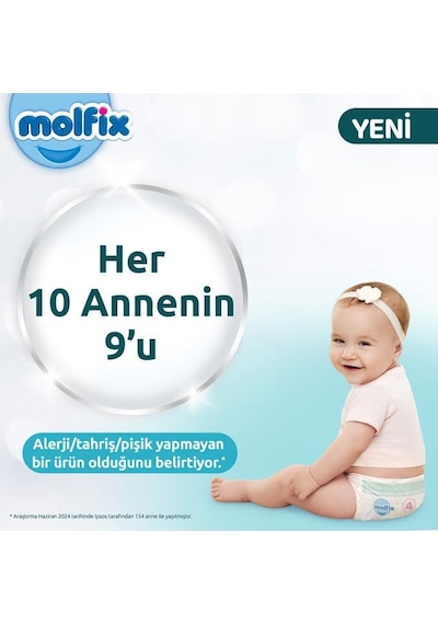 Molfix Premium Avantajlı Paket 4 Beden 172 Adet 2'li