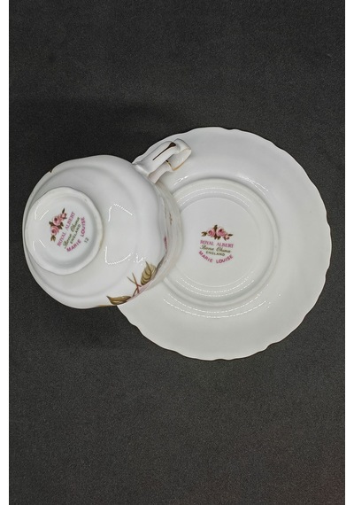 Marie Louise Bone China Kahve,çay Fincanı Ve Tabağı 120 Ml Krem