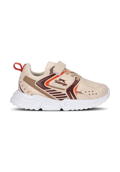 Slazenger Kendall Unisex Çocuk Cırt Cırtlı Bej / Kahve Günlük Spor Ayakkabısı