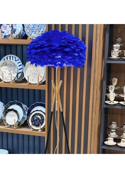 Lambader Tüy Lacivert Gold-4015