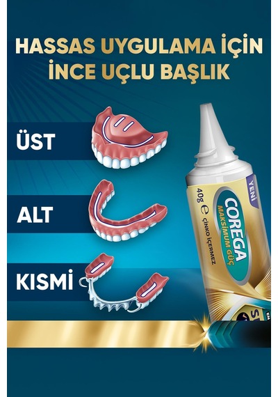 Corega Supreme Diş Protezi Yapıştırıcı Krem 40 Gr