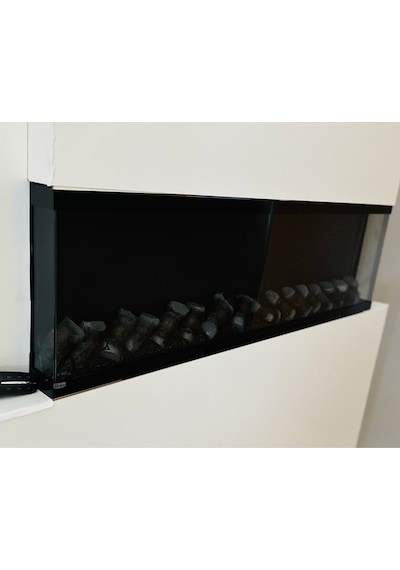 Esha Home Elektrikli Dekoratif Yapay Şömine Bluetooht Sabit Çıtırtı 160x35 X21 Cm