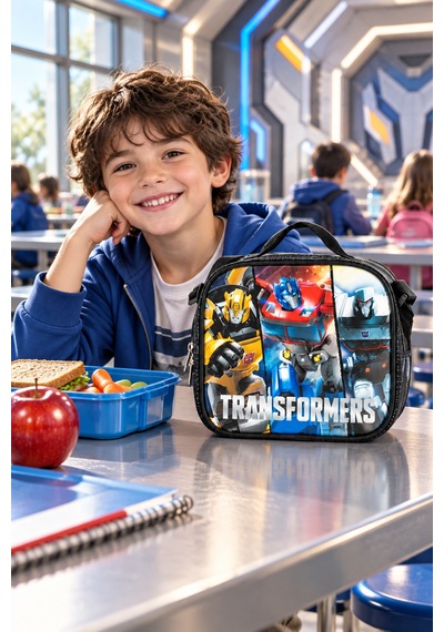 Transformers Optimus Prime Cybertron Beslenme Çantası Çocuk Okul Yemek Çantası 22x22x10 Cm Çok Renkli