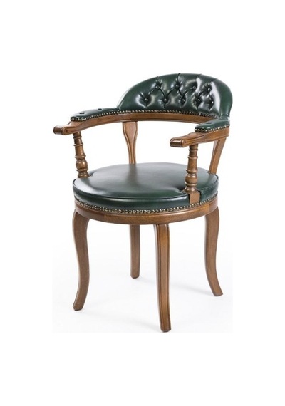 Majesta Classic Ahşap Sandalye Natural-yeşil