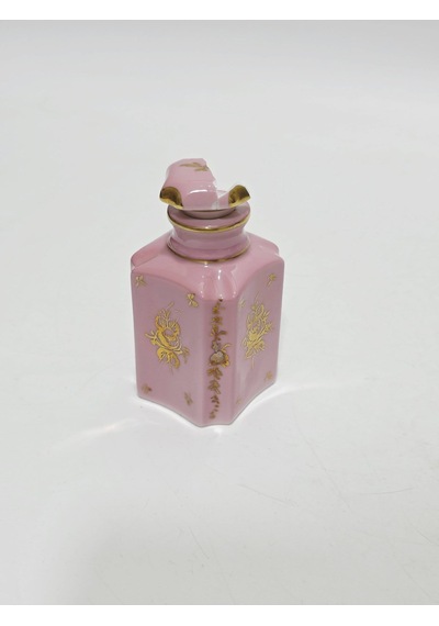Couleuvre Limoges Çiçek Desenli Porselen Parfüm Şişesi 10x5x5cm Hasarlı