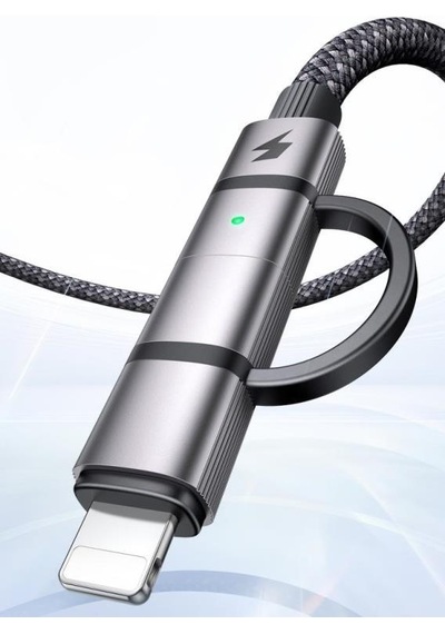 Mcdodo CA-0450 2 İn1 36 W Type-C Şarj Kablosu 1.2 M Siyah