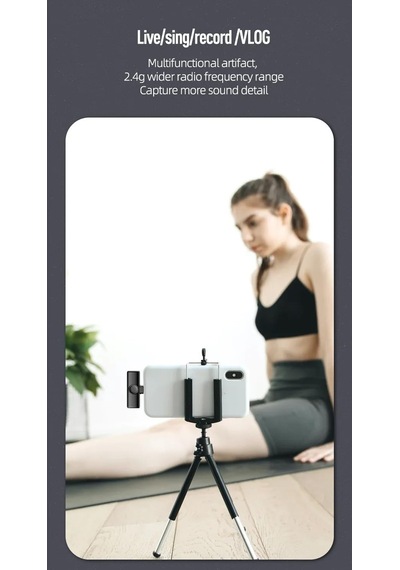 Lexroo Kablosuz Yaka Mikrofonları 2li For Type-c For İphone Tüm M