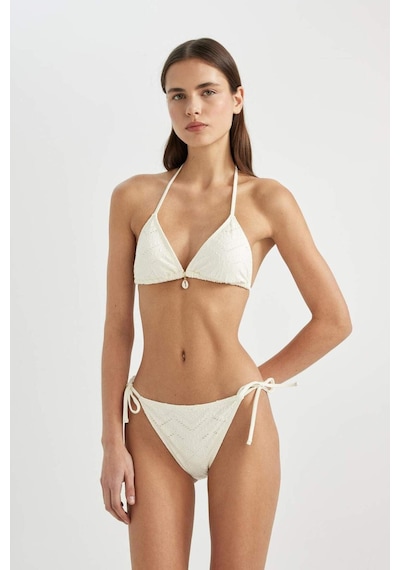 DeFacto Regular Fit Nakışlı Bikini Altı-Fall in Love B6895AX24SMWT16