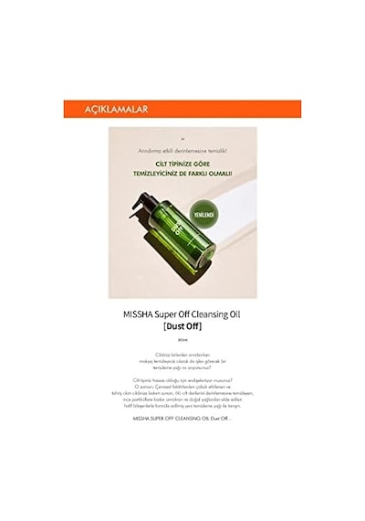 Hassas Ciltler İçin Makyaj Temizleme Yağı 305ml Super Off Cleansing Oil Dust Off 4 Renk