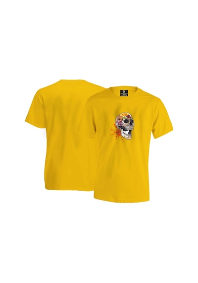 Skull Unisex T-shirt - Sari Sarı