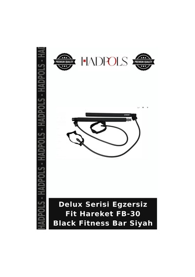 Delux Serisi Egzersiz Fit Hareket Fb-30 Black Fitness Bar Siyah
