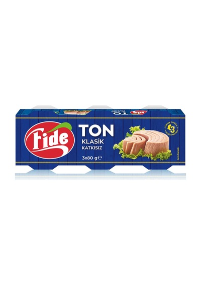 Fide Klasik Ton Balığı 3x80 G - 8 Adet Tarı