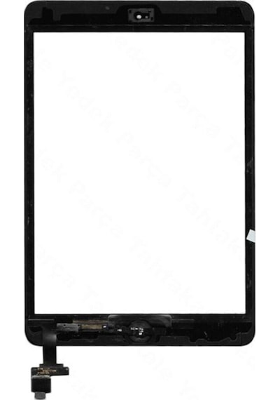 Apple Uyumlu iPad Mini 2 A1432 Butonlu Dokunmatik Siyah