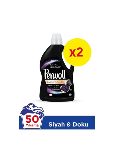 Hassas Sıvı Çamaşır Deterjanı Siyah&doku 3 L 50 Yıkama Mix 2 Li