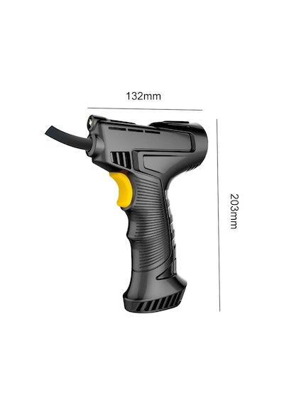 Valkyrie 120w Kablosuz Hava Kompresörü Araç Motorsiklet Bisiklet Top Araba Lastik Pompası - Wireless Usb - Led Işıklı