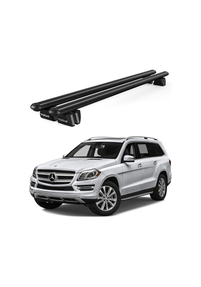 Pençe Mercedes-benz Gl X166 2013-2016 Uyumlu Siyah Ara Atkı 135cm Port Bagaj Tavan Barı