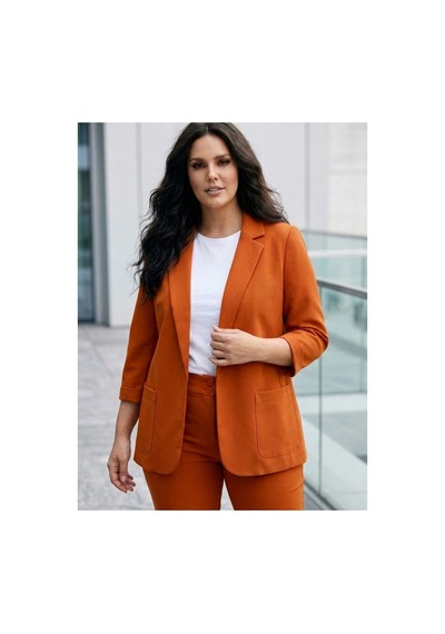 Hanezza Yeni Sarap Rengi Kadın Blazer Ceket Büyük Beden Takım Elbise Uyumlu Kremit - 5553107 Kremit Hanezza Yeni Sarap Rengi Kadın Blazer Ceket Büyük Beden Takım Elbise Uyumlu Kremit - 5553107 Kremit