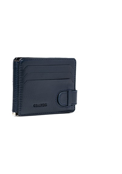 Lacivert Cüzdan & Kartlık Unisex 711 Grande Deri Cüzdan Kartlık