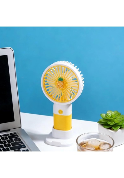 Coverzone El Tipi Mini Fan, 250mah Batarya, Usb Şarj Edilebilir, Doğal Rüzgar Özelliği, Taşınabilir Ve Kompakt Ta