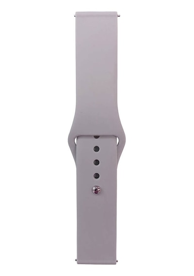Ekılıf - Huawei Watch Gt3 42mm Uyumlu - Kordon Band Serisi 20mm Klasik Kordon Silikon Strap Kayış - Cloud Gray