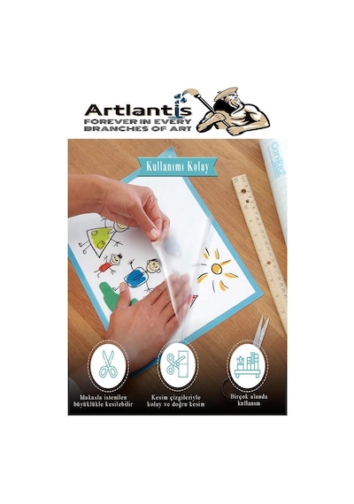 Yapışkanlı Şeffaf Asetat 1 Adet 45cm X 2 Metre Djfix Kendinden Yapışkanlı Şeffaf Rulo Asetat Transparan Soğuk Laminasyon