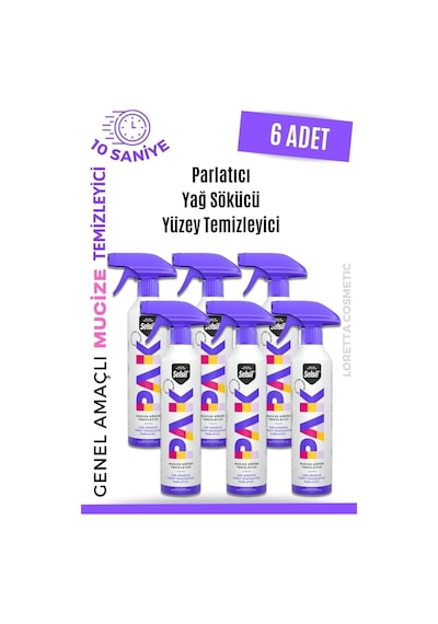 Selsil Pak 6 Lı 500 Ml Mucize Köpük Temizleyici Sprey