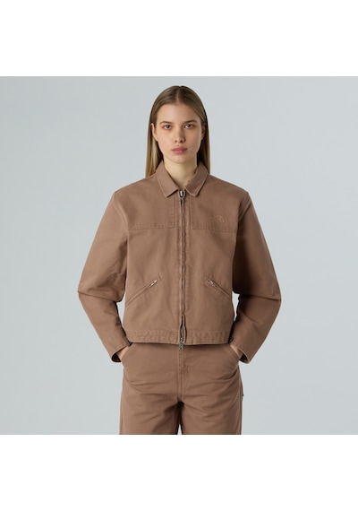 The North Face Cedar Canvas Work Jacket Kadın Ceket-32318 Kahverengi
