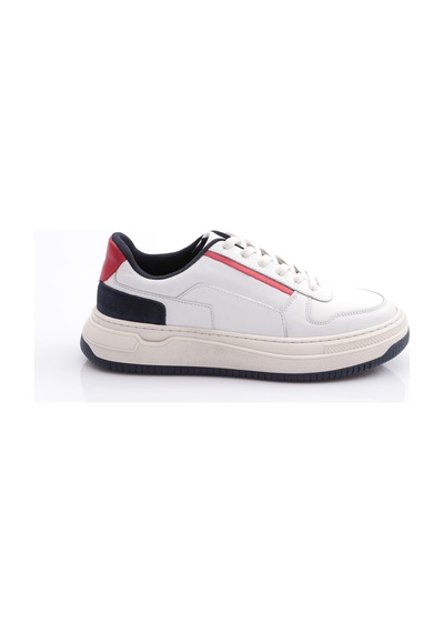 Pabucıx Pabucix Lucas Erkek Bağcikli Sneaker Ayakkabi Beyaz
