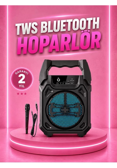 Hepsi Taşınabilir 6.5 Bluetooth Hoparlör Usb Tf Kart Mikrofonlu Şarjlı Sistem Najmaddin