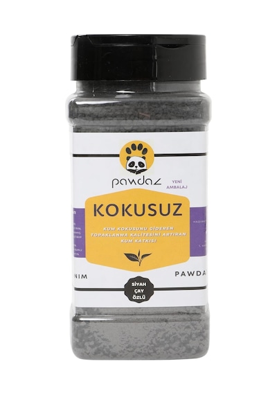 Kokusuz - Aktif Karbon Ve Siyah Çay Özlü Kedi Kumu Kokusu Giderici 500 Ml. / 360 Gram 25 G