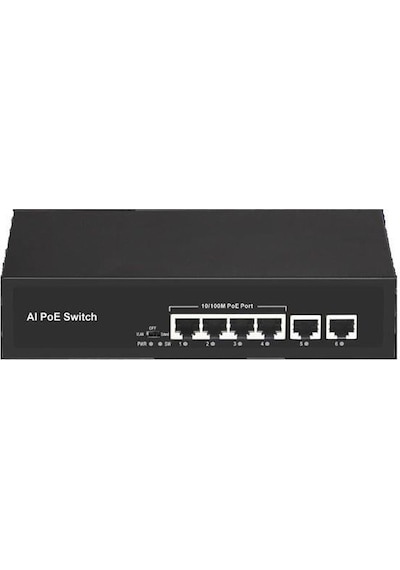Ods 4port +2 Uplınk 60w Full Poe 08ods-4p2u 10/100 Yönetilemez Switch
