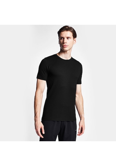 Lescon Siyah Erkek Kısa Kollu T-shirt 25s-1294-25y