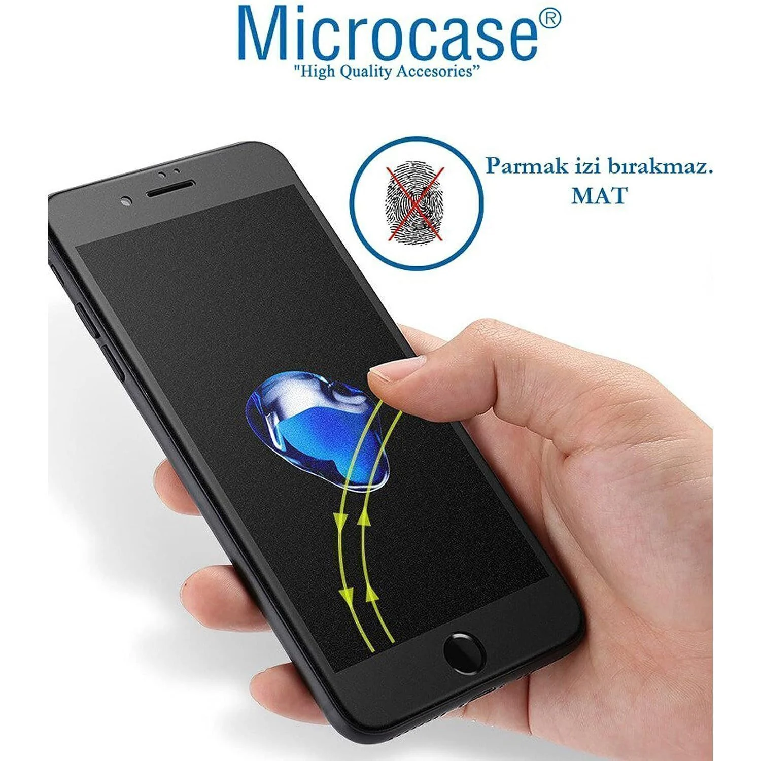 Microcase Oneplus 13t Tam Kaplayan Çerçeveli Mat Cam Koruma - Al3124