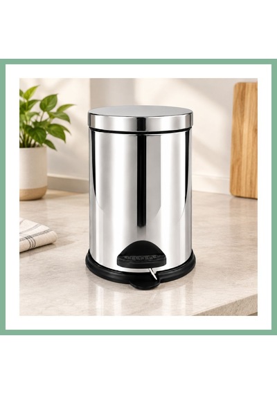 Bşkvirgo 3 L Metal Pedallı Çöp Kovası Bsk2026