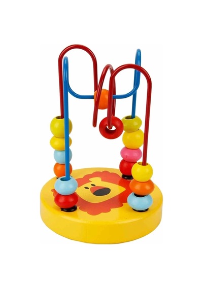 Mey İthalat Woody Tahta Boncuk Oyunu Orman Hayvanları S00000575