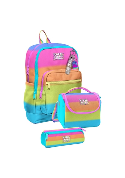 Coral High İlkokul Üçlü Okul Başlangıç Çanta Seti - Pembe Turuncu Renk Geçişli, Kız Çocuk Çok Renkli Coral High İlkokul Üçlü Okul Başlangıç Çanta Seti - Pembe Turuncu Renk Geçişli, Kız Çocuk Çok Renkli