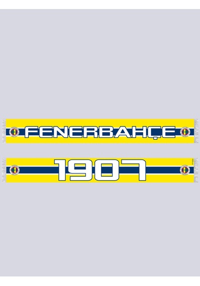 Fenerbahçe Sarı Lacivert 1907 Unisex Şal Lacıvert-sarı