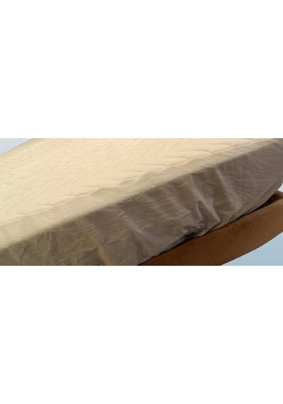 Alez Fitted Model Full Kenar Yatak Koruyucu Lastikli 90x190 Pamuk Beyaz Renk El Yapım