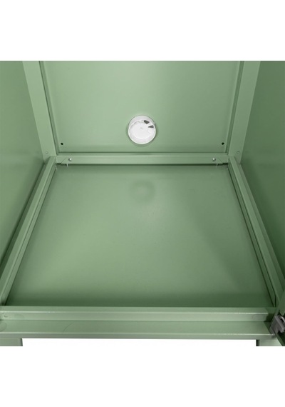 Ziglat 1110 Serisi Kilitli Metal Home Office Dolabı Metal Kapaklı Yeşil 450x1050x450 Mm