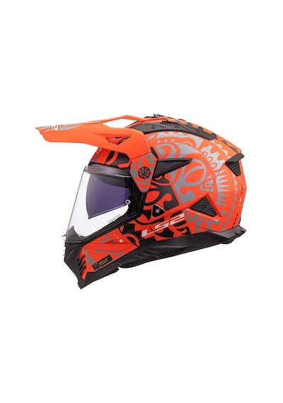 Ls2 Pioneer 2 Rangi Kros Kask Turuncu