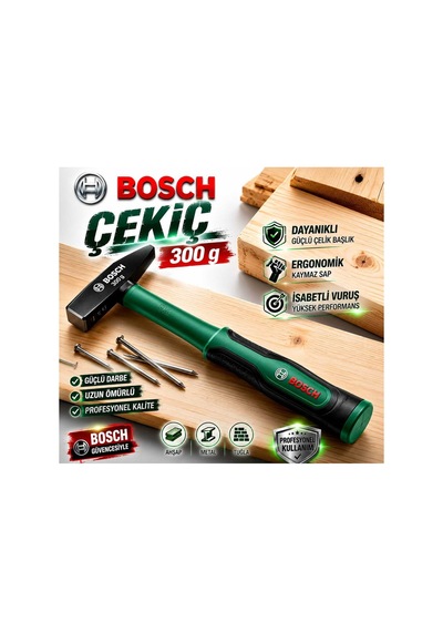 300 Gr Çelik Ergonomik Kaymaz Saplı Profesyonel El Çekici