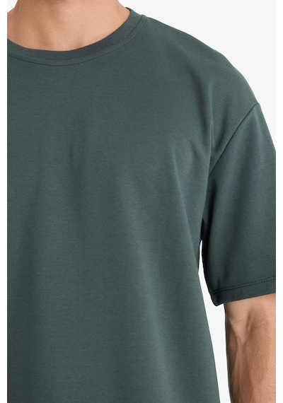 DeFacto Oversize Geniş Kalıp Ütü Gerektirmeyen Bisiklet Yaka Kısa Kollu Basic Düz Ağır Kumaş Tişört X3926AZ25SPGN498 DeFacto Oversize Geniş Kalıp Ütü Gerektirmeyen Bisiklet Yaka Kısa Kollu Basic Düz Ağır Kumaş Tişört X3926AZ25SPGN498